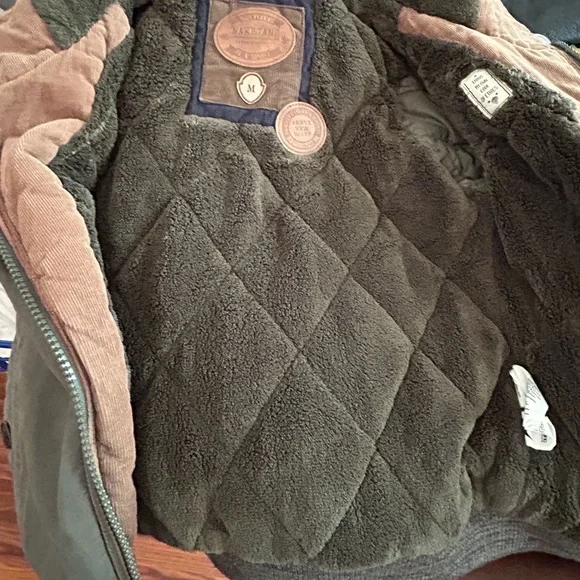 Naketano Olive Bomber Jacket with Hood - Picture 12 of 13